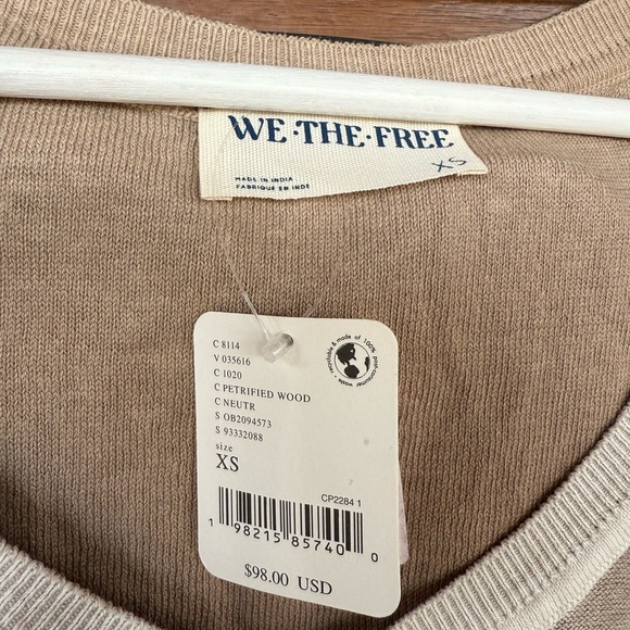 NEW! Free People We The Free Gibson V-Neck Pullover NWT - Picture 6 of 11